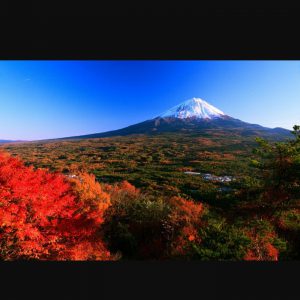 秋の美しい富士山 MtFuji 霊峰富士